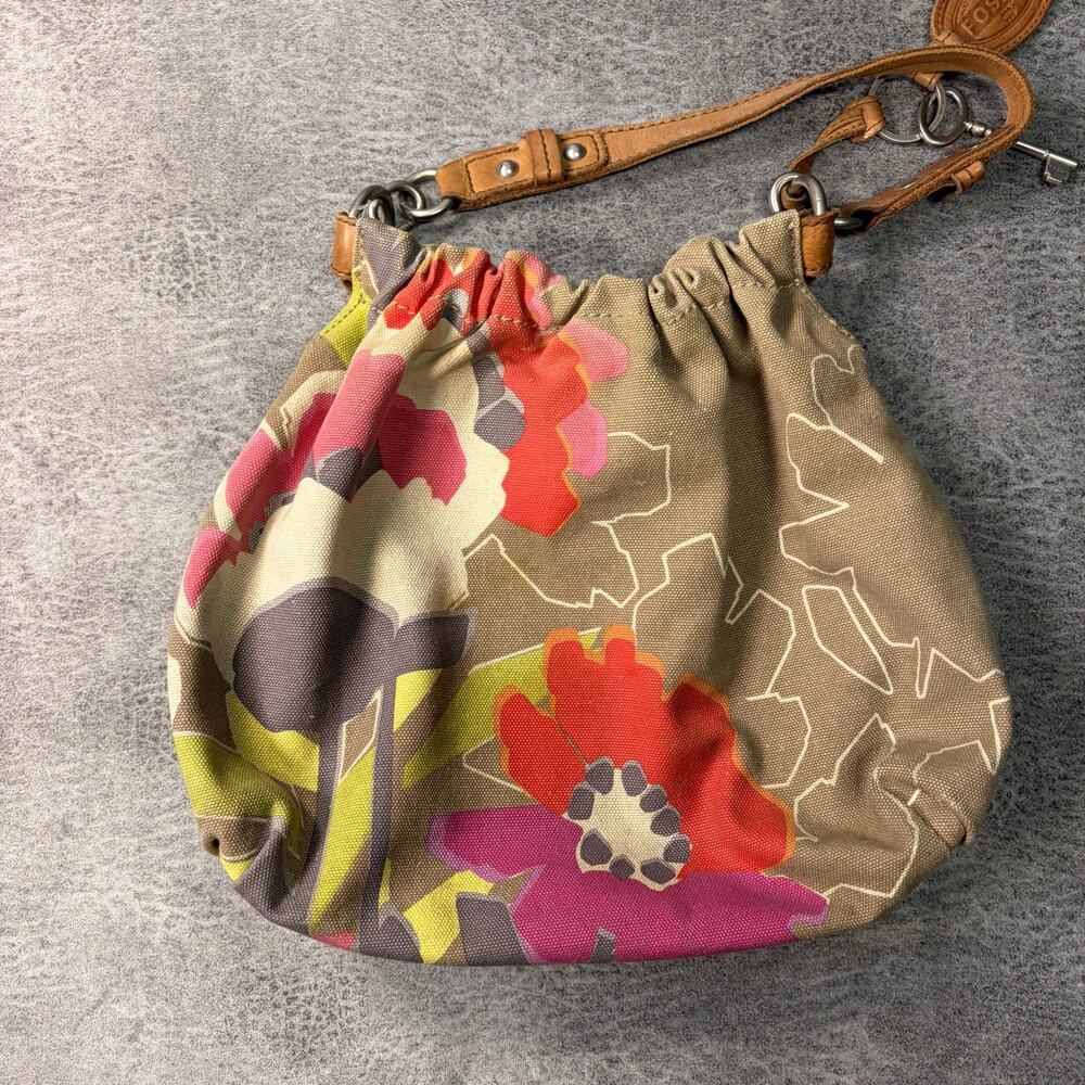 Vintage Fossil Embroidered Floral Bag - Picture 4 of 6